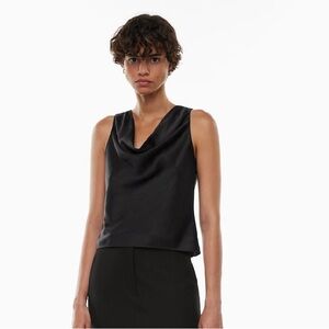 Aritzia Wilfred Moonbeam Satin Blouse